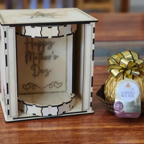 Caja De Regalo Para El Dia De La Madre Con Diseno Giratorio Creativo Digital